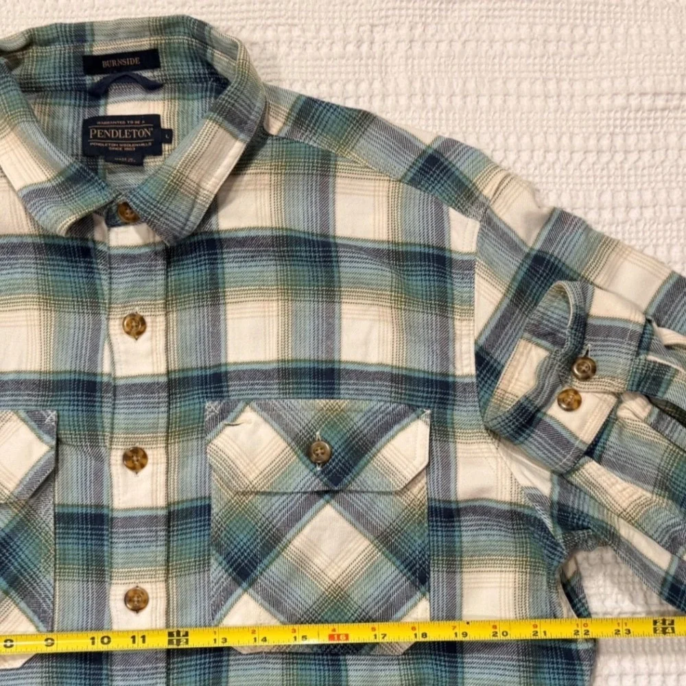 Pendleton Men's Burnside Double-Brushed Flannel Shirt - Large‎